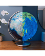 Azzurro Glass Hand-laid 40cm Illuminated Globe