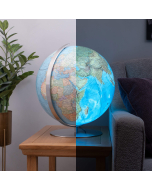 Duo Hand-laid 40cm Illuminated Globe