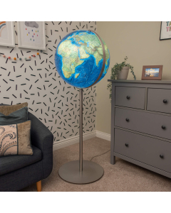 Azzurro Floor Hand-laid 51cm Illuminated Globe