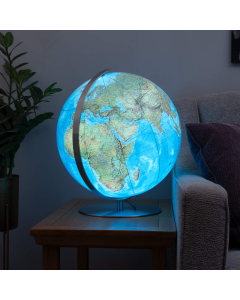Duo Hand-laid 40cm Illuminated Globe